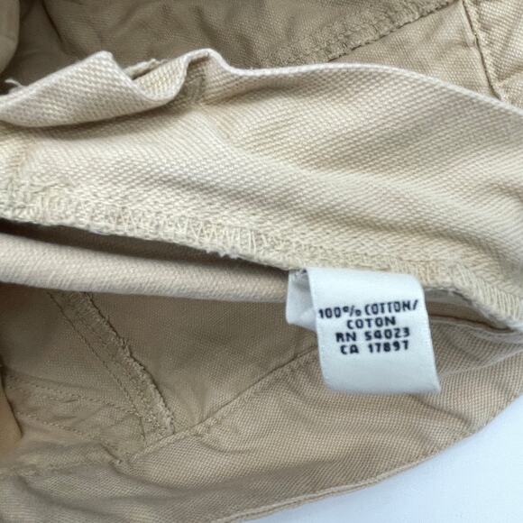 BANANA REPUBLIC Cotton Pants Women's Sz 8 Mid Rise Moto Tan Casual Mini Boot - Picture 4 of 8